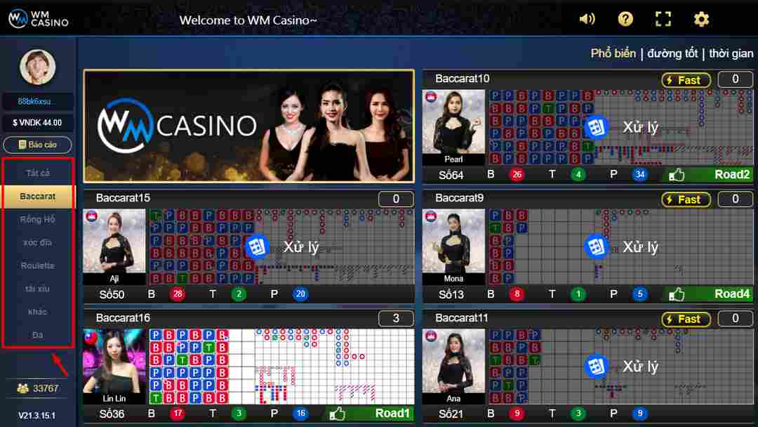 WM Casino không ngừng bổ sung cho kho game của mình